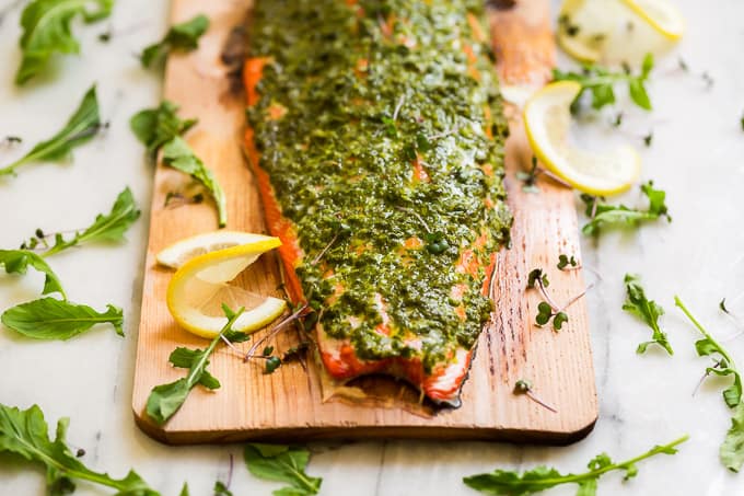 Master Cedar Plank Grilling: Roasting Pan Hack & Versatile Chimichurri